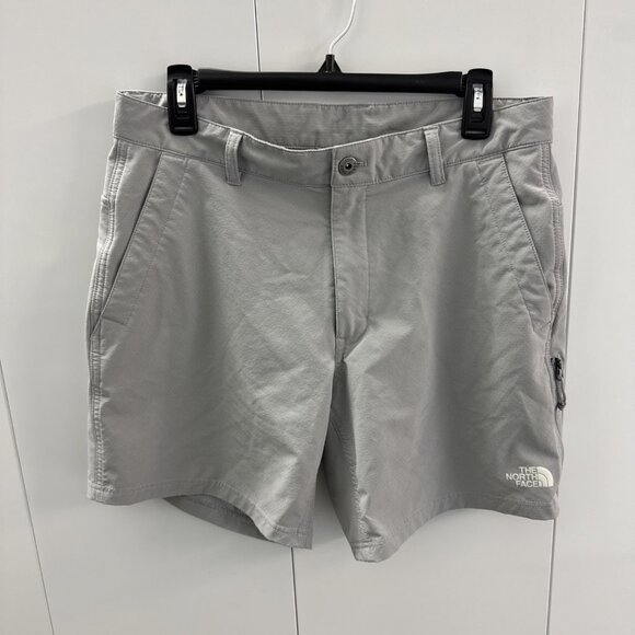 The North Face Flashdry Rolling Sun Shorts Gray sz 32 Casual Hiking Pockets - Picture 1 of 12